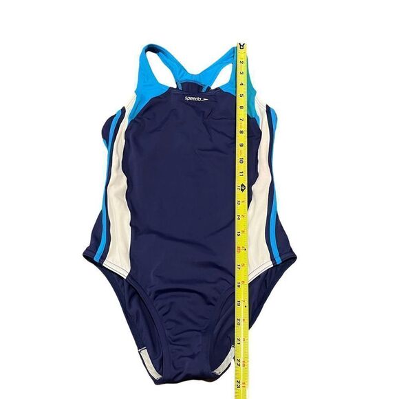 Blue & White Speedo One-Piece Women’s Small - Picture 6 of 8